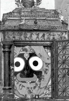 We behold the image of "Darubrahma-ShreeJagannath", but the "Brahma" in him is invisible too subtle for our eyes; thus in Kena-Upanishad it's stated that Brahma (the Ultimate Reality; the Universe; the Absolute) is Pure Consciousness & can't be known because it's not an Object...