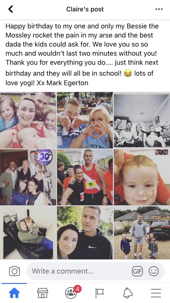 Seeing as this is the only social media you’re on will have to send my public display of birthday love to you on here..... <a href="/egertonez/">Mark Egerton</a> here’s last years post and guess what they’re all in school!!! 😂🙈 love you egg head more than you will ever know xxx