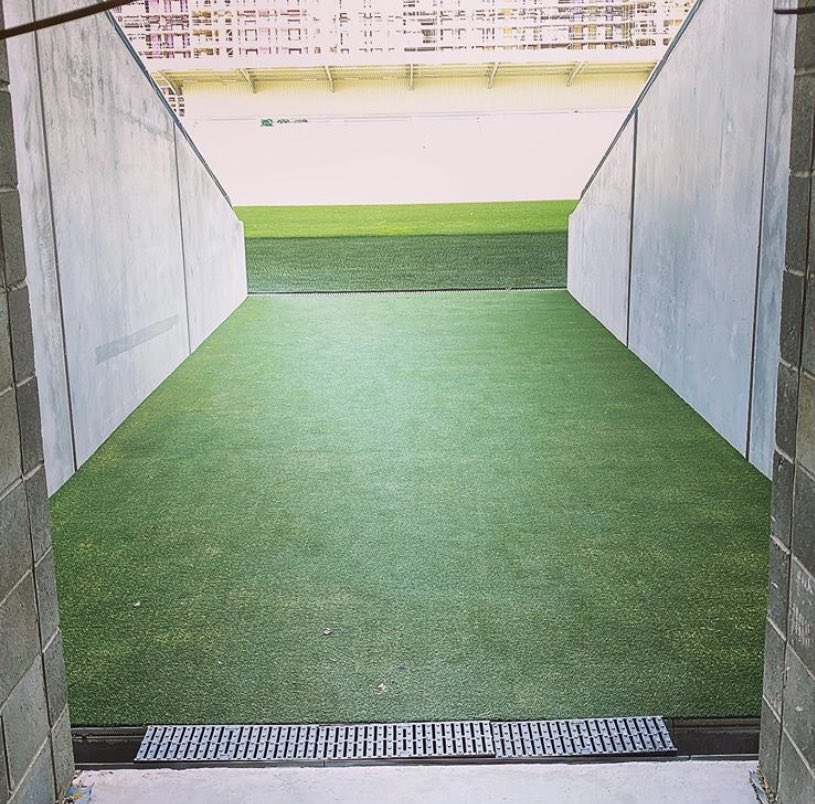 Less than a month to go before Glyn Hodges leads out the first Wimbledon side to play a match at Plough Lane in nearly 30 years. #TunnelVision #BTPL wearewimbledon.com 📸🔵🟡