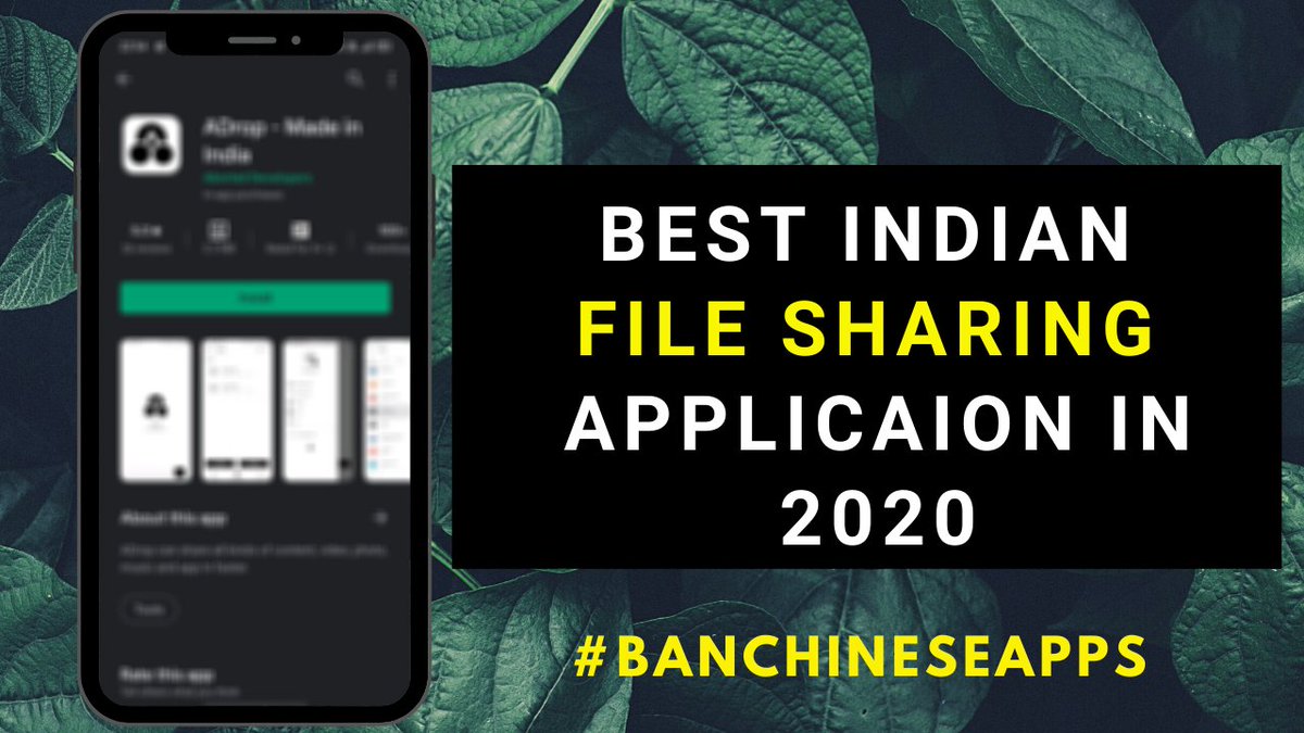 TECHMARINE3's tweet image. ADrop – A Indian File Sharing App| Best Indian File Sharing App in 2020 | Indian File Transfer App
youtu.be/NT0OvZ5upH4 via @YouTube @YouTubeIndia @YouTubeCreators #indianfilesharingapp