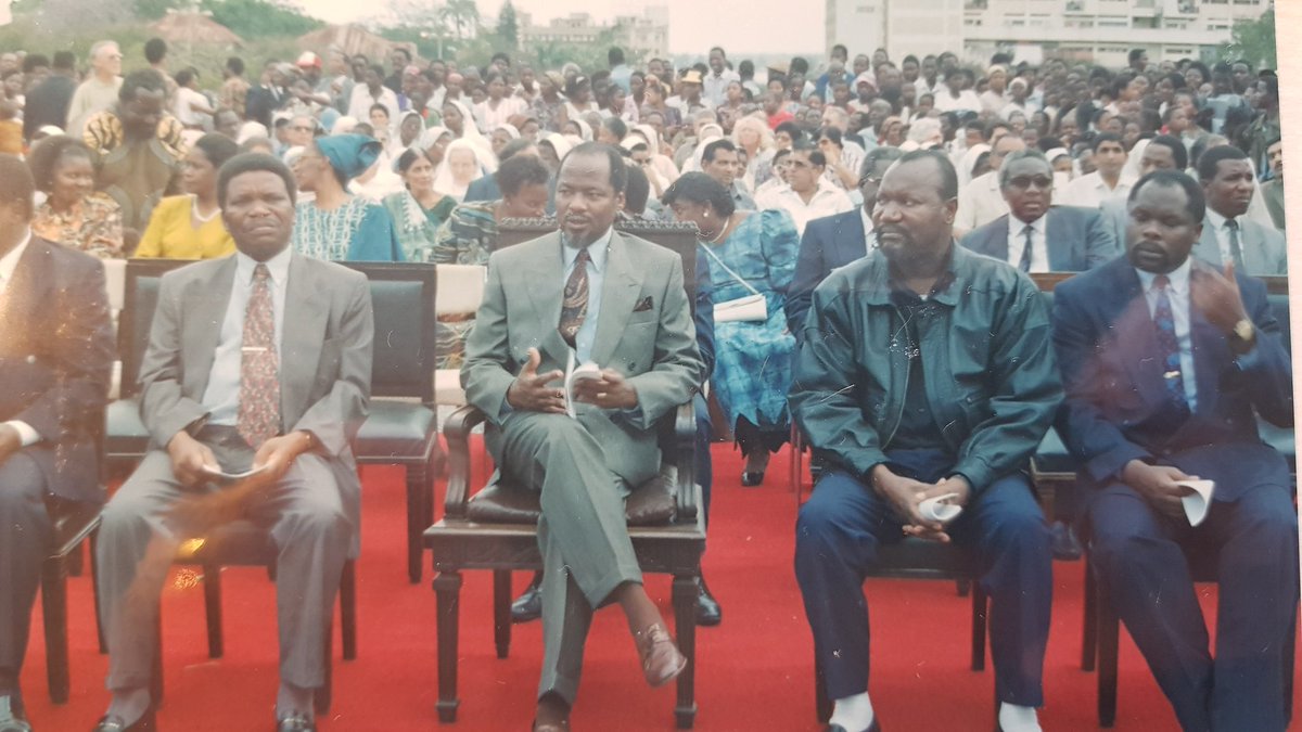 President Chissano at Oct 4 celebrations Maputo 1993. And Dec 1993, training Renamo for FADM, Nyanga Zimbabwe. With Zim Defence Min Moven Mahachi, Lynda Chalker, General Ngonhamo, Aldo Ajello. When Zimbabwe was a bastion of regional prosperity and stability.