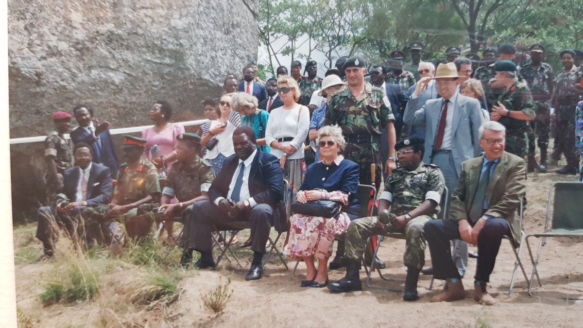 President Chissano at Oct 4 celebrations Maputo 1993. And Dec 1993, training Renamo for FADM, Nyanga Zimbabwe. With Zim Defence Min Moven Mahachi, Lynda Chalker, General Ngonhamo, Aldo Ajello. When Zimbabwe was a bastion of regional prosperity and stability.