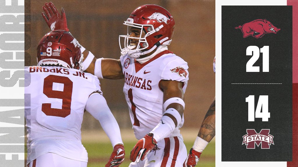 THE STREAK IS OVER!

ARKANSAS UPSETS NO. 16 MISSISSIPPI STATE!