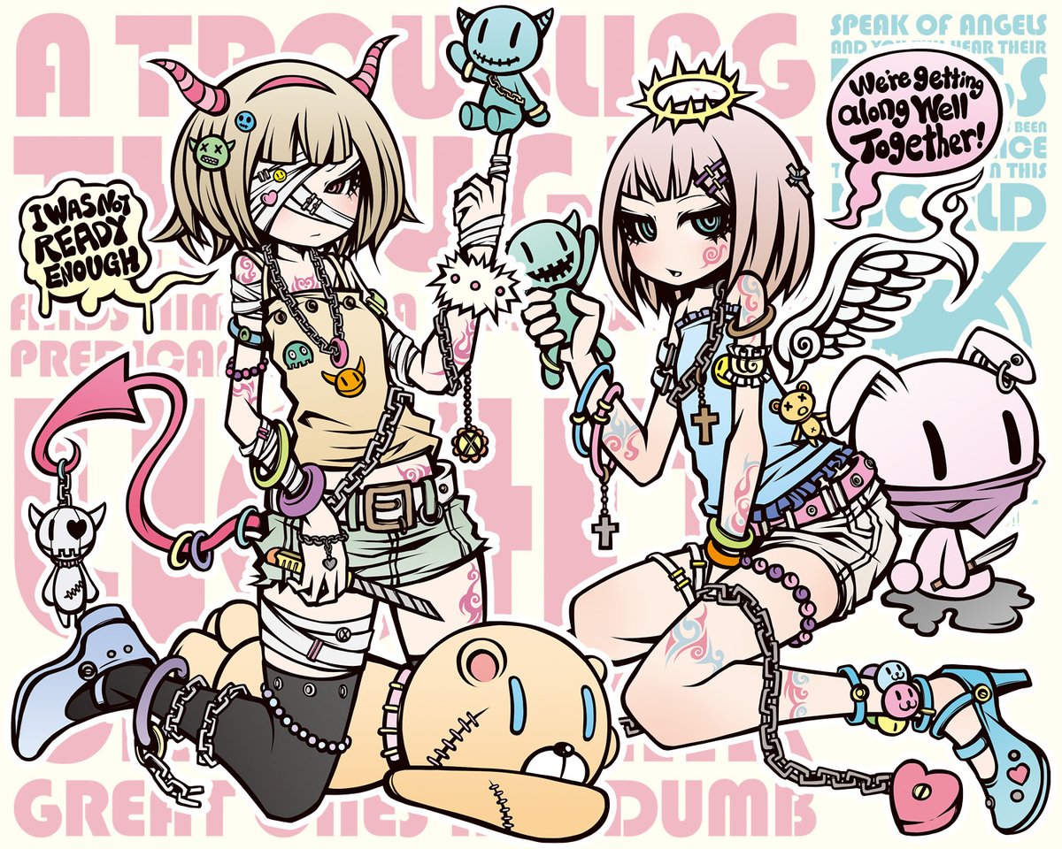 「天使?悪魔?
#天使の日 」|Project.C.K.のイラスト