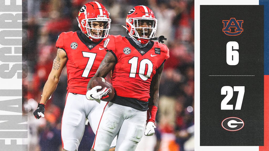 Dominant W for <a href="/GeorgiaFootball/">Georgia Football</a> 🐶