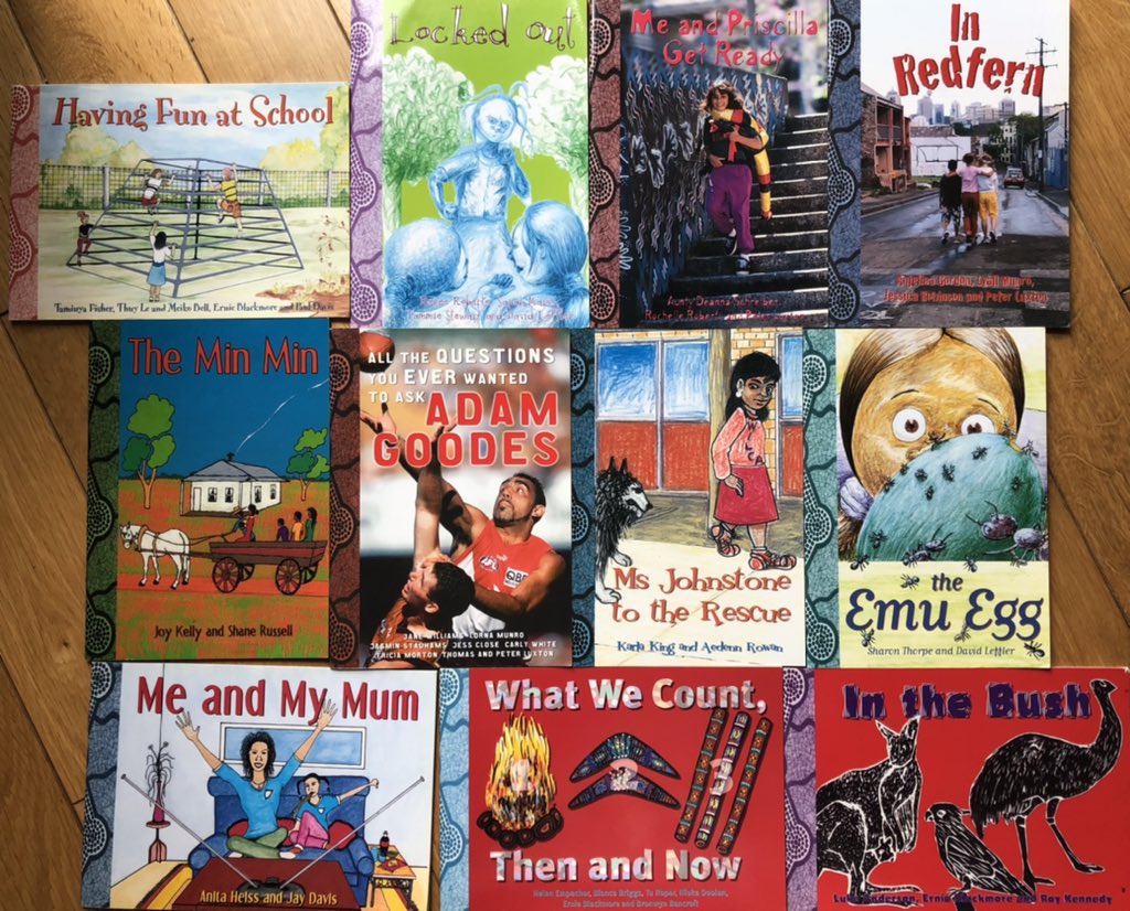 cowley_julianne's tweet image. Day 4 - your favourite First Nation’s children’s books - these are from the IndijReaders series - a project I got to work on a long time ago #BlakBookChallenge 
#IndigenousBooks