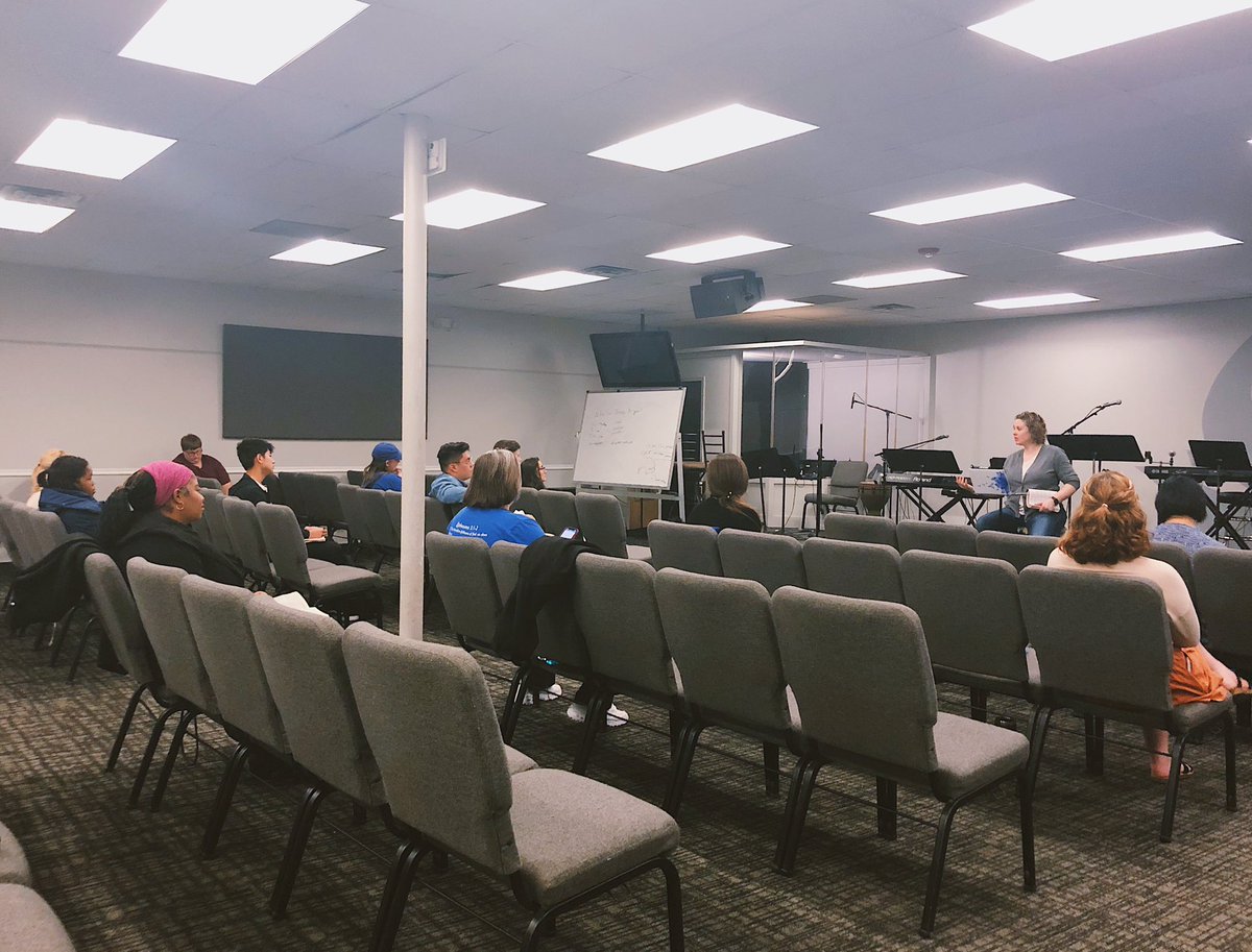 FITN_KC's tweet photo. Love hearing Sada Rogers talk about beholding the beauty of the Lord out of Revelation 4 in our Knowledge of God class! #NightWatchKC #FireInTheNight https://t.co/3ibfFJr1IM