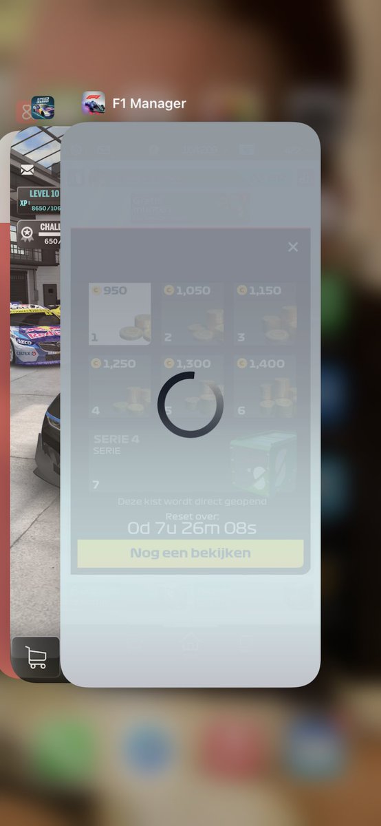 palmontour's tweet photo. @F1Manager First it would be nice if you could fix the issue that you can’t watch add videos to get boosts, crates and rewards. Missed out on a lot the last few days. https://t.co/qn5J3HSnEU