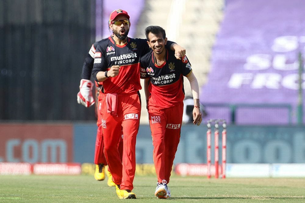 Match 15: RCB beat RR by 8 wickets at Abu Dhabi. Yuzvendra Chahal picked three key wickets as RCB restricted RR to 154. In reply, Devdutt Padikkal 63(45) & Virat Kohli 72*(53) made the run-Chase look simple. Padikkal has 3 fifties in 4 games in  #IPL2020    #RRvRCB