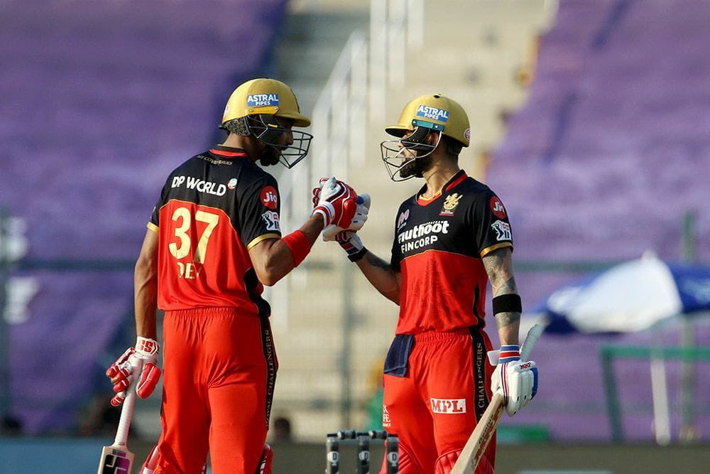 Match 15: RCB beat RR by 8 wickets at Abu Dhabi. Yuzvendra Chahal picked three key wickets as RCB restricted RR to 154. In reply, Devdutt Padikkal 63(45) & Virat Kohli 72*(53) made the run-Chase look simple. Padikkal has 3 fifties in 4 games in  #IPL2020    #RRvRCB