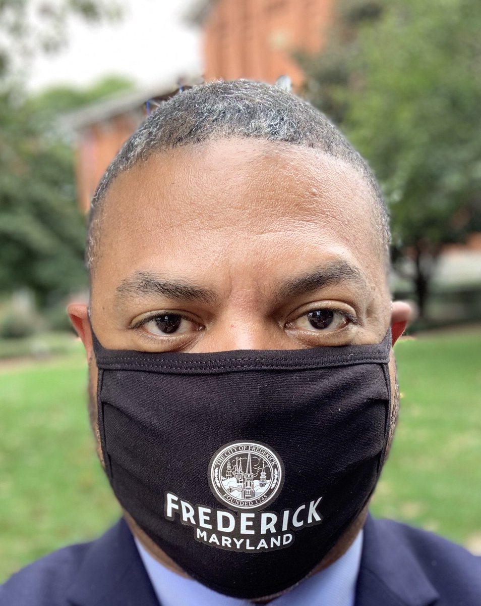 AldermanWilson's tweet photo. Please wear your mask to not only protect yourself but also protect others. Let’s get through this together. #OneFrederick. https://t.co/W5EPQPn74O
