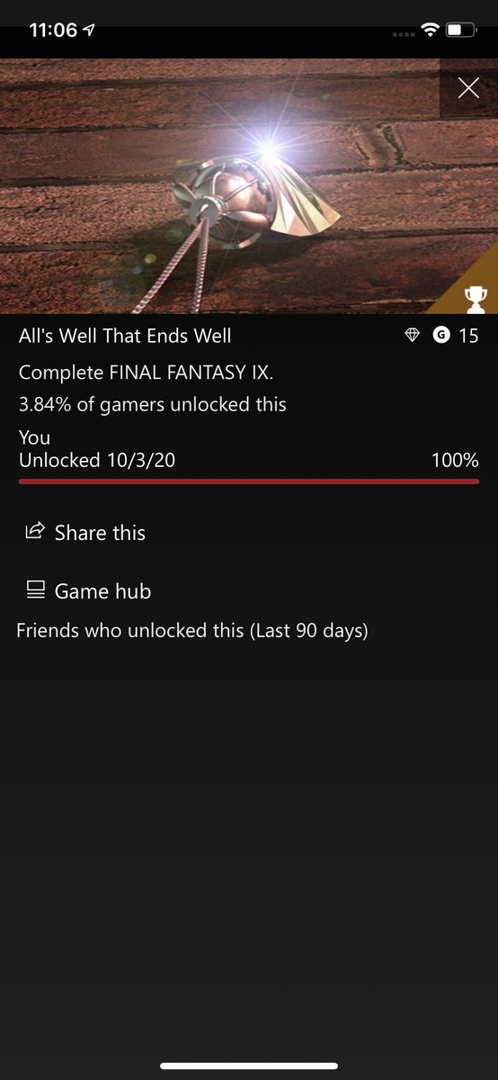 with this <a href="/Xbox/">Xbox</a> achievement from <a href="/FinalFantasy/">FINAL FANTASY</a> 9 i hit 35k on my GamerScore 🎉 💚