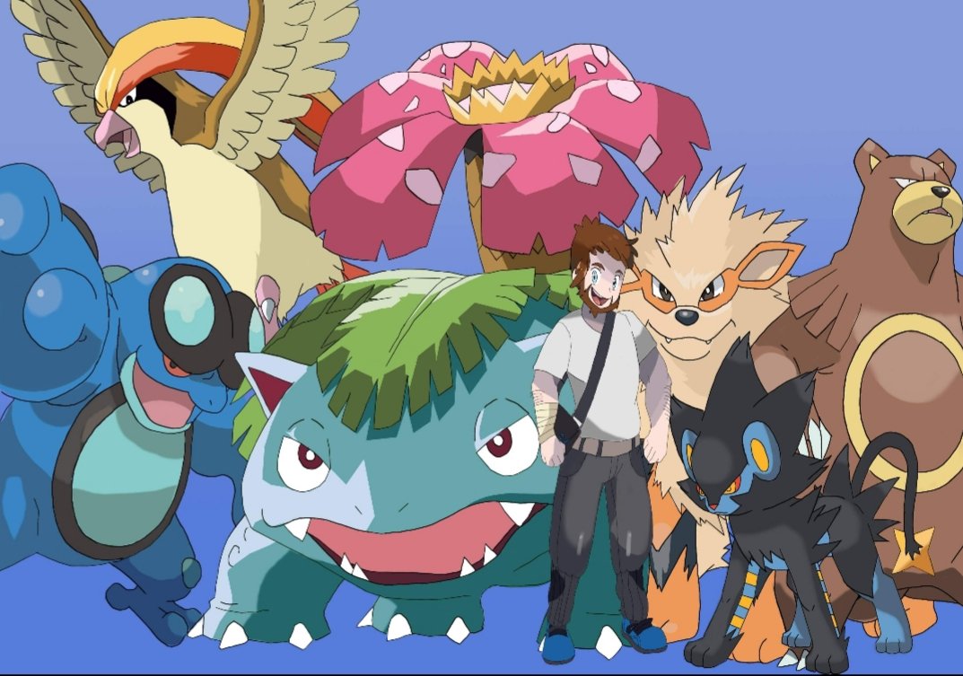 hgchimera's tweet photo. Just me and my friends. #Pokemon #TrainerArt https://t.co/gFRZMcnWOF