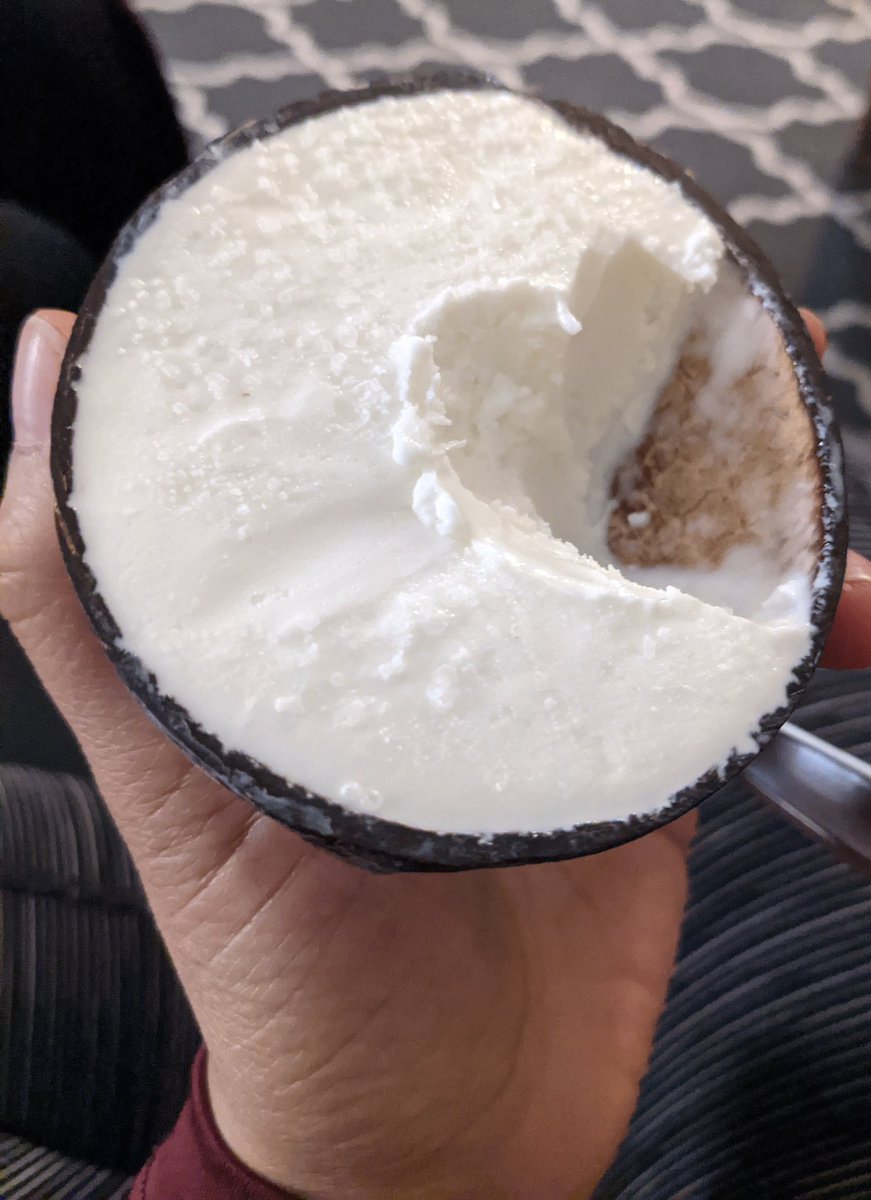 G_Galarza1's tweet photo. I went to the store and bought these sorbets. I go open it and I find real fruit bowls; made out of coconuts, oranges and lemons. What?! Lol ๐
I feel like I have been transported to a tropical island with the coconut sorbet. #IslandWay knows how to sell an experience. Thanks! https://t.co/nwkZq0FQaB