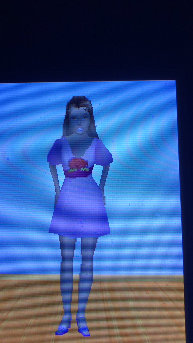 I KNEW THE GRAPHICS WOULD DESTROY IT BUT LOOK SAPPHIC DRESS