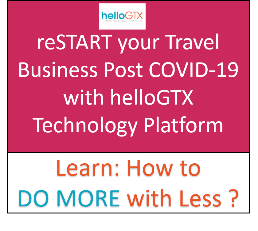 Check out hellogtx.com and get tools to reSTART your travel business now. #travelcrm #hellogtx #travelbusiness