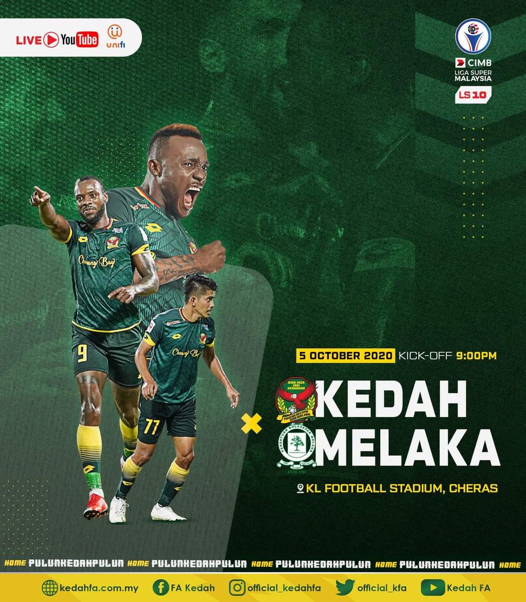 Melaka live vs kedah Live Streaming