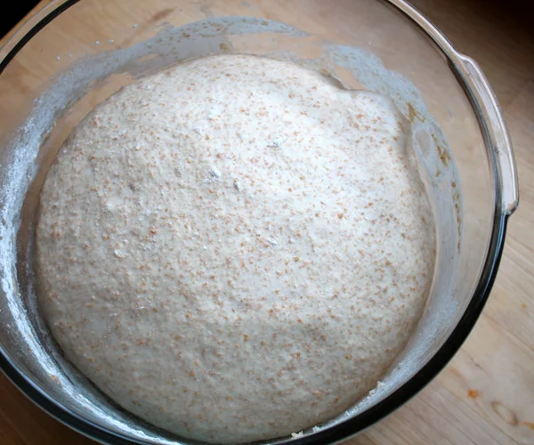 step 2. knead the dough and let it rise.