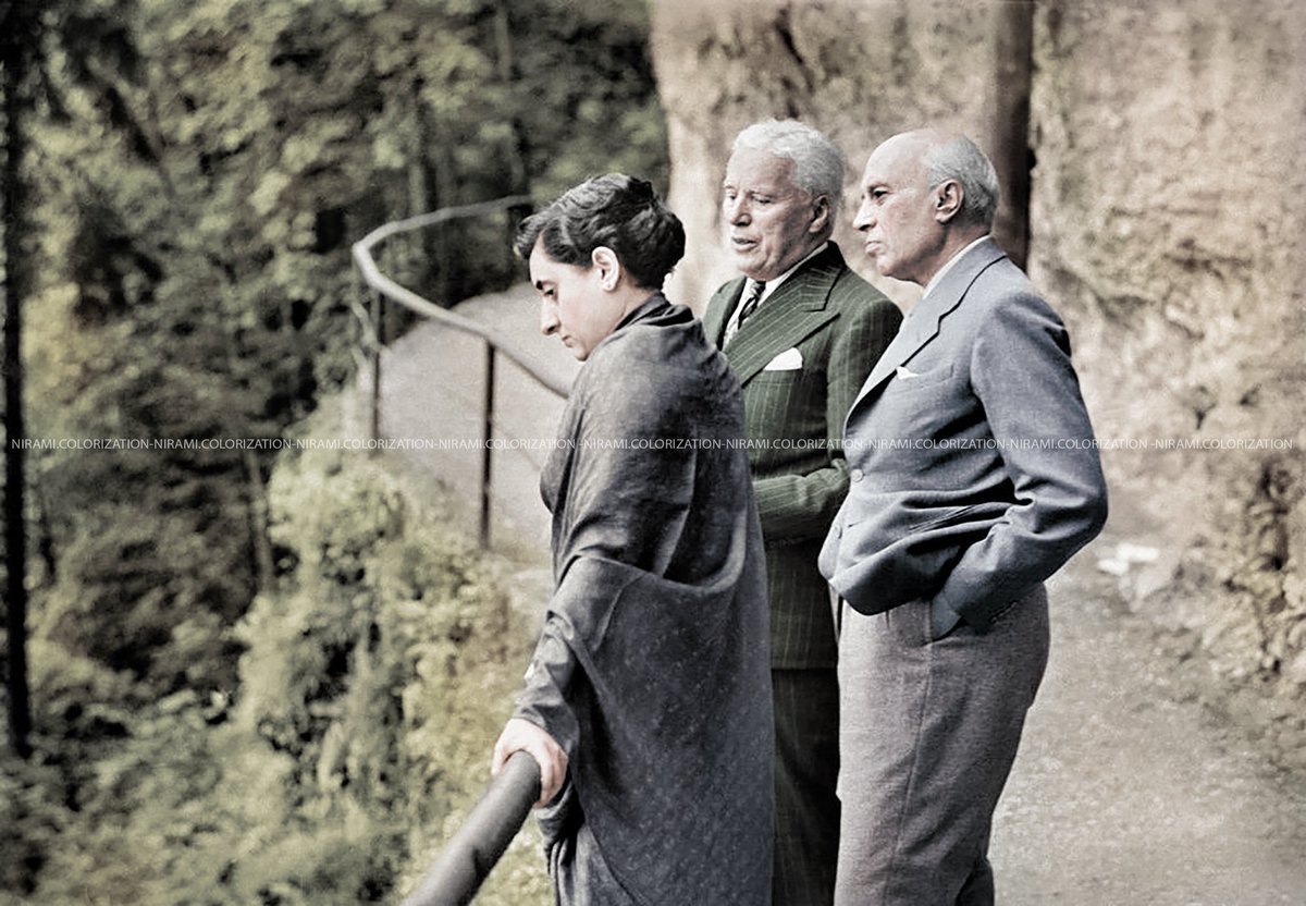 NColorizations's tweet photo. Indira Gandhi, Charlie Chaplin And Jawaharlal Nehru in Bürgenstock, Switzerland, 1953
#jawaharlalnehru #nehru #chaplin #charliechaplin #indiragandhi #rarephotos #colorphoto #colorization #colorbyjainth #niramicolorization #indianpm #primeminister #india https://t.co/fkMRCk3ZQc