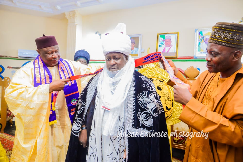 Investiture of HRH Alh. (Dr) Rilwanu Suleiman Adamu, CFR the Emir of Bauchi as Patron of CAANU earlier today in the Palace, Bauchi. A very successful event.