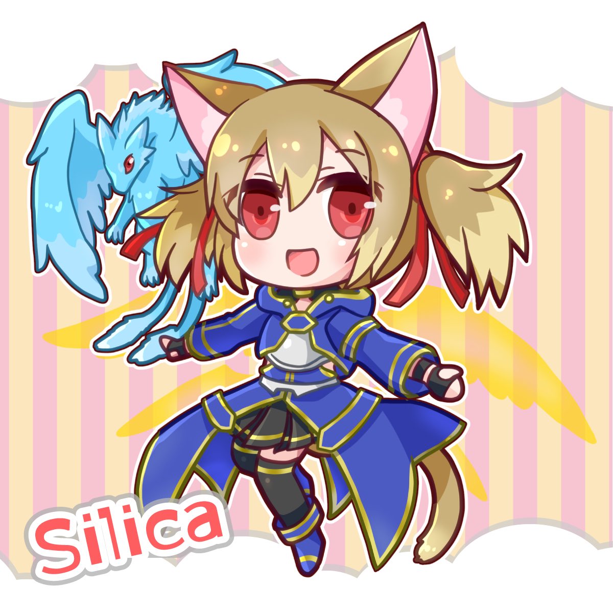 Commission ご依頼で描いたaloシリカちゃん ピナฅ W ฅ 今日は 堀江ありす 製作依頼受付中のイラスト