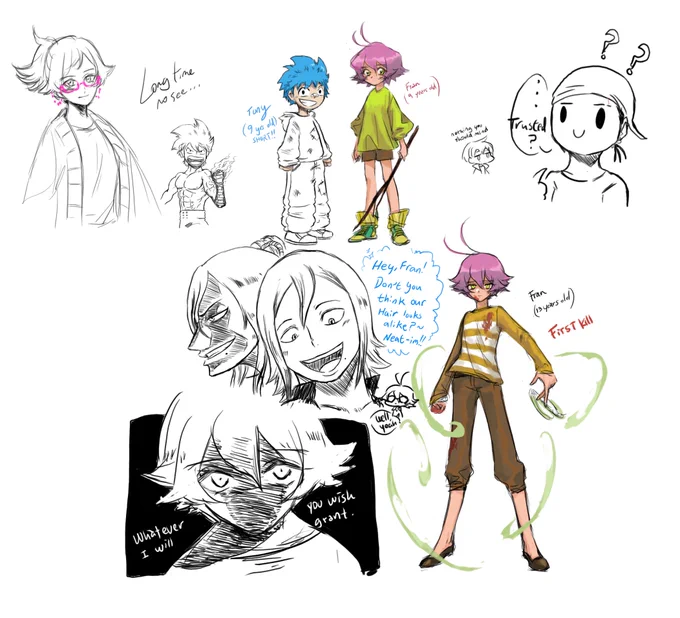 A bunch of drawing done in Drawpile with @tyrollart 