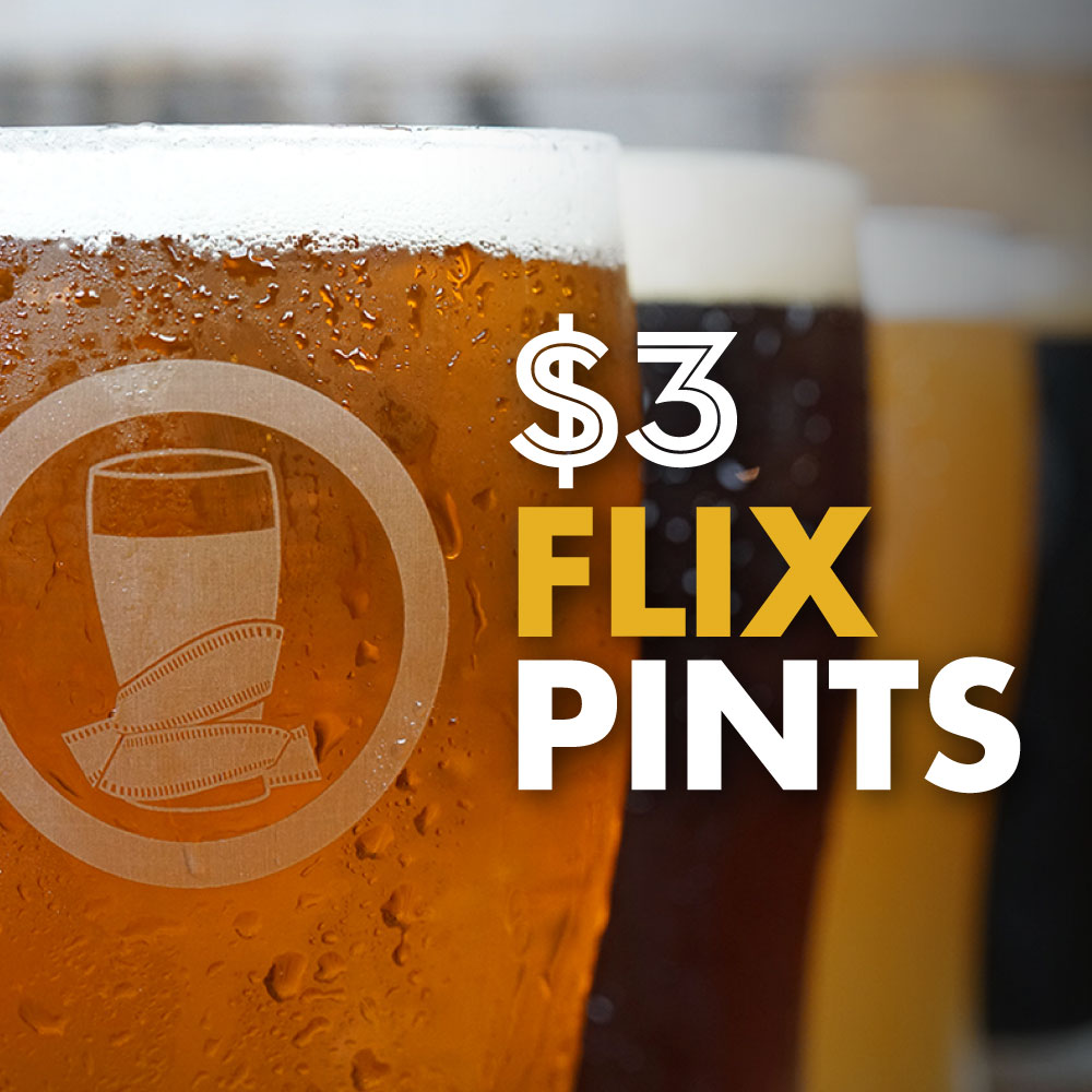 This deal is unBEERlievable. All brewed-in-house pints of Flix beer are just $3! Stop by and have a drink with us 🍻 Get showtimes: flixbrewhouse.com