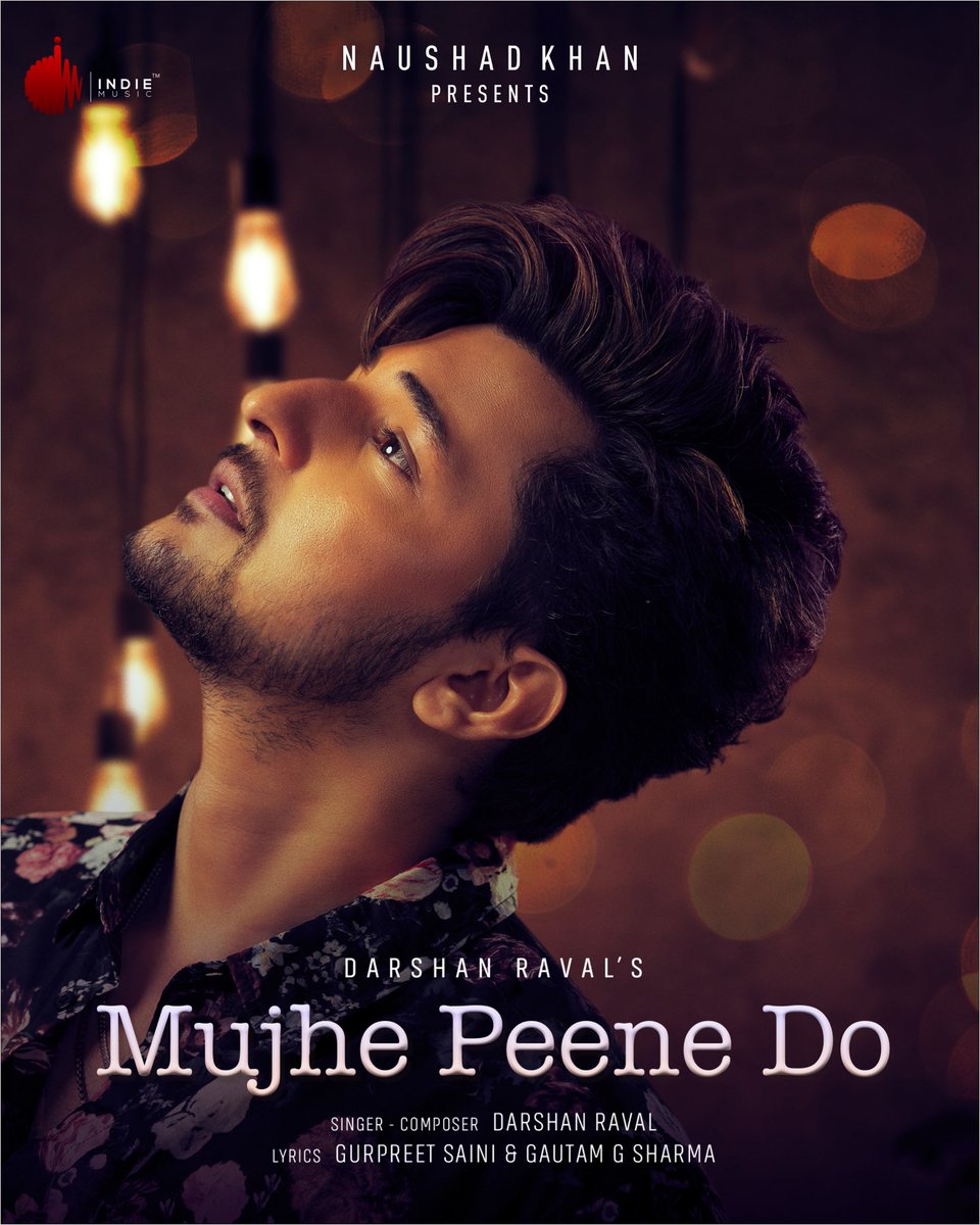 DarshanRavalDZ's tweet photo. Second Song ‘Mujhe Peene Do’
.
#Darshaners #Bluefamily #MyfansMyFamily #Spreadlove #BestFansEver #Judaiyaan #Mujhepeenedo #OurFirstAlbum 
.
@naushadkhanepos @indiemlabel https://t.co/IZ6hQimz4h