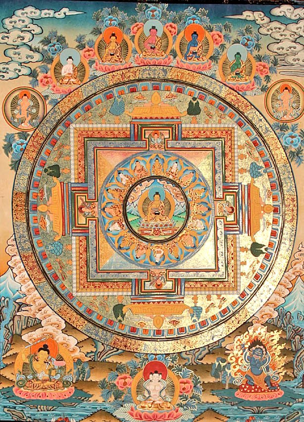 .....on a "Mandala" which is a "Circle" representing the "Wheel-Of-Time" (Kala-Chakra). And in their concept, this "Mandala" is known as"A Store-House Of Vast Amount Of Spirituality"