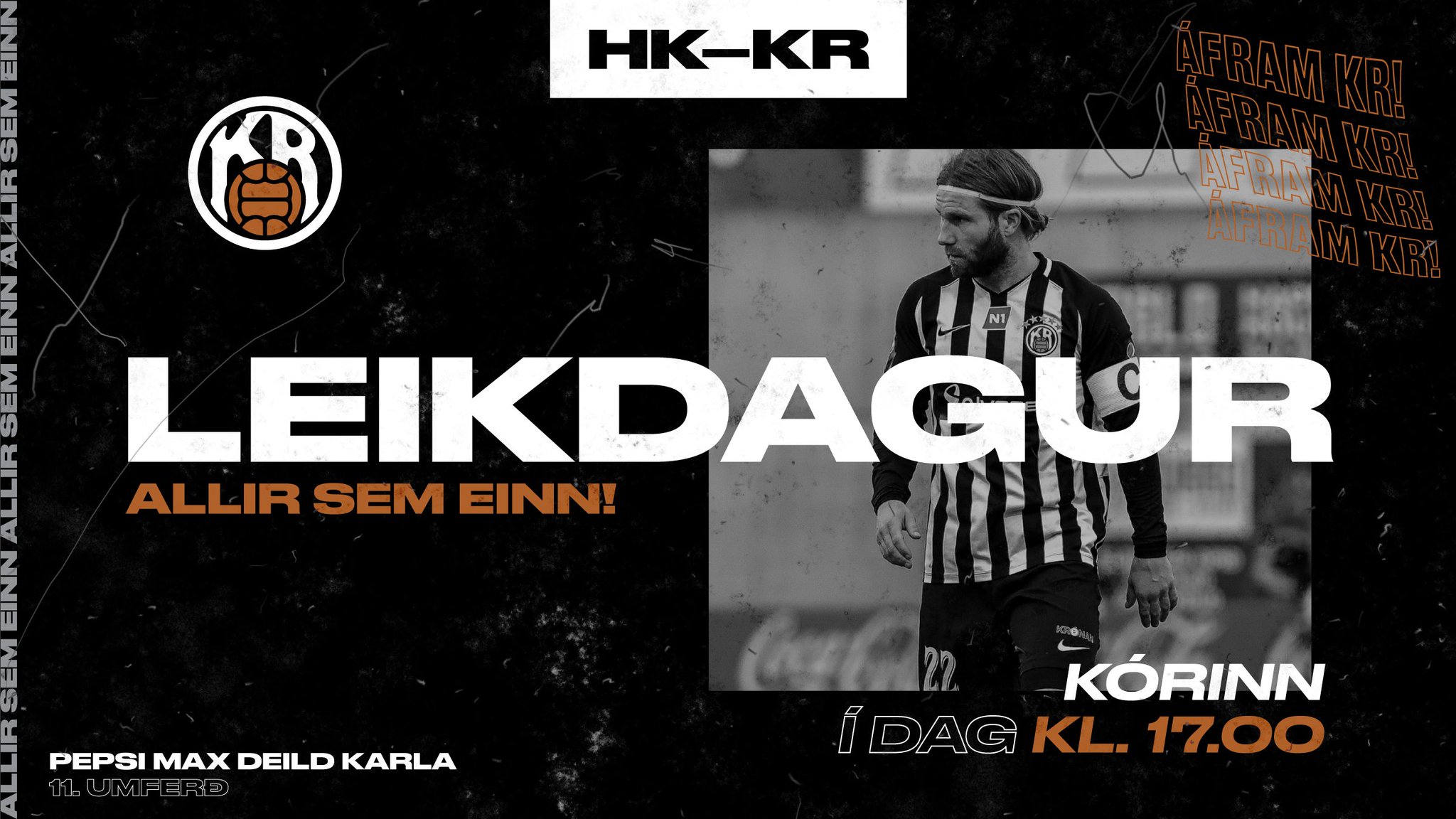Kr Reykjavik Fc Leikdagur 18 Gradur Og Logn Fjolmennum I Korinn Allirsemeinn