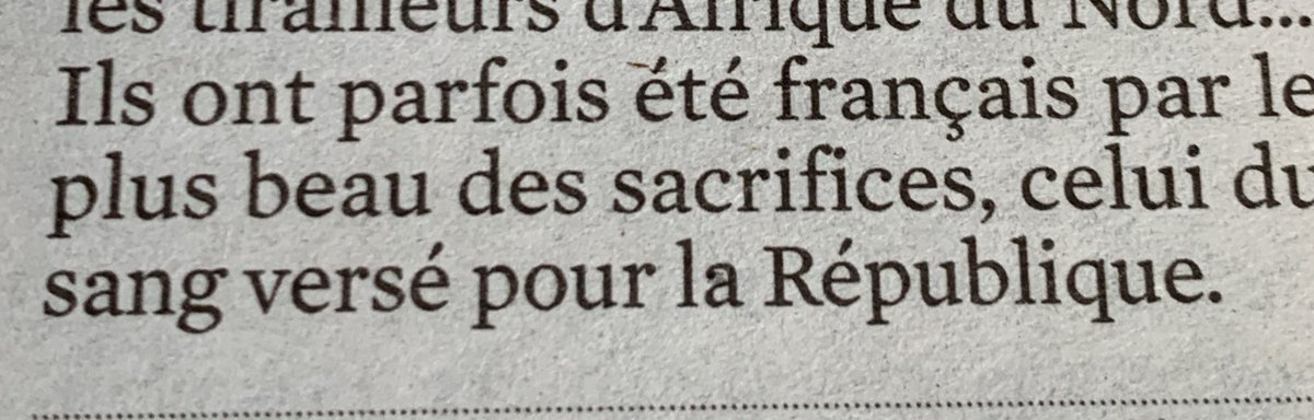 Verser son sang pour la France, le  “plus beau des sacrifices” 😳 ca fait flipper quand même. #Darmanin