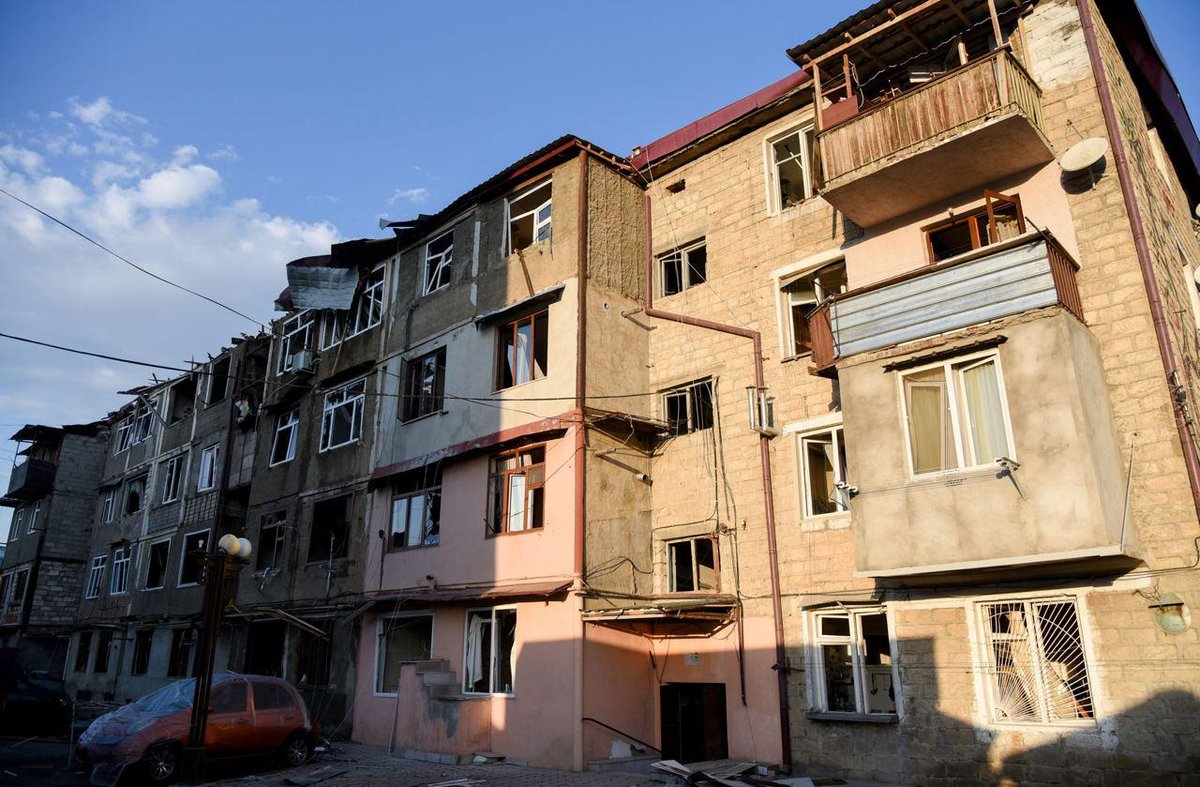 armenia's tweet image. The gorgeous city of #Stepanakert is proudly withstanding the gross International #HumanitarianLaw violations of #Azerbaijan on daily basis. The hateful aggression will never shake its #glory or the #spirit of its people. #ArtsakhStrong 

📸: David Ghahramanyan