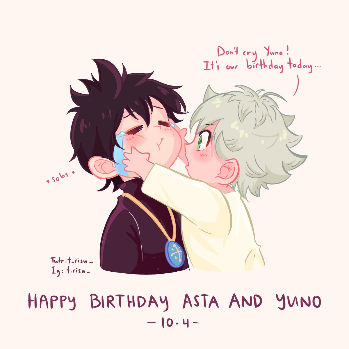 Risu Happy Birthday Asta And Yuno Blackclover アスタ誕生祭 ユノ誕生祭 アスタ ユノ誕生祭