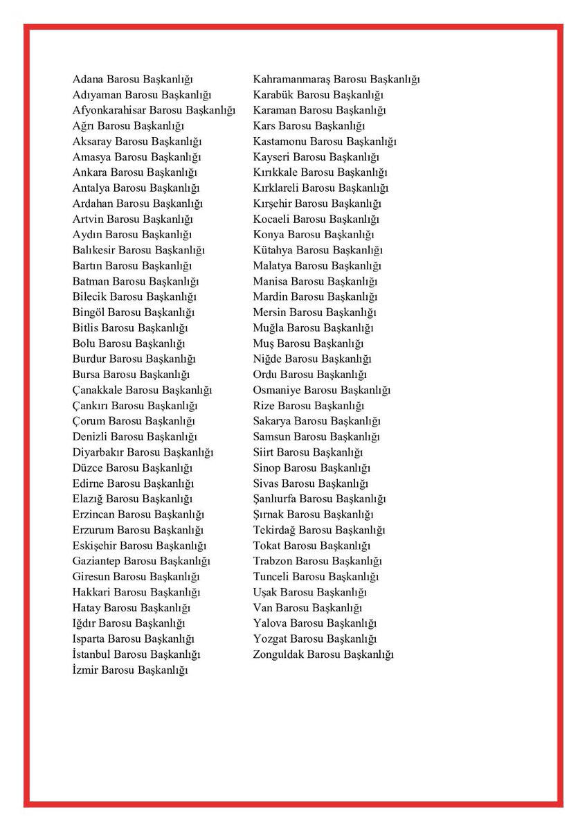 Basına ve Kamuoyuna