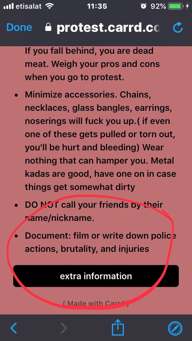 Contd.... In the section GENERAL Rules if protests— where ppl r asked to film “police brutaIit!es”, clicking the link ”SECURE ur phone” leads to SHAMELESS  http://AMNESTY.org ’s website. FYI—  @ShefVaidya  @drmonika_langeh  @iSinghApurva  #Hathras