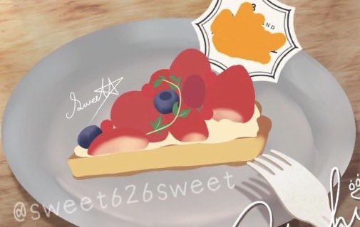 Sweet 久しぶりの投稿失礼します ﾍﾟｺ 苺タルト完成ver いいね Rt巡回します 過去絵です 絵描きさんと繫がりたい 苺タルト イラスト 転載禁止 使用禁止 保存禁止