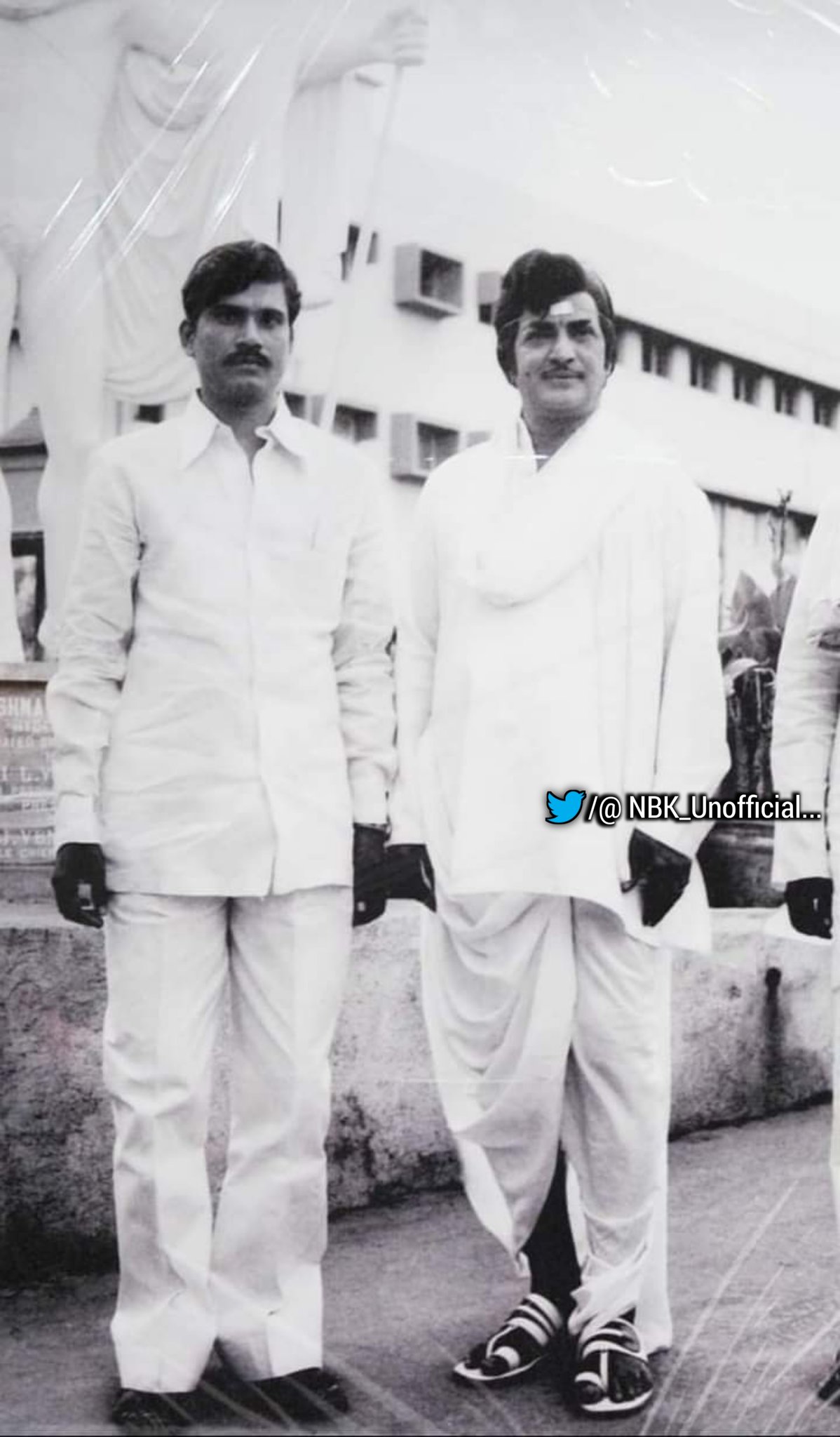 Nandamuri Balakrishna on X: "Mama-Alludu Rare look #NTR #CBN  https://t.co/8Q1d4Obkgp" / X
