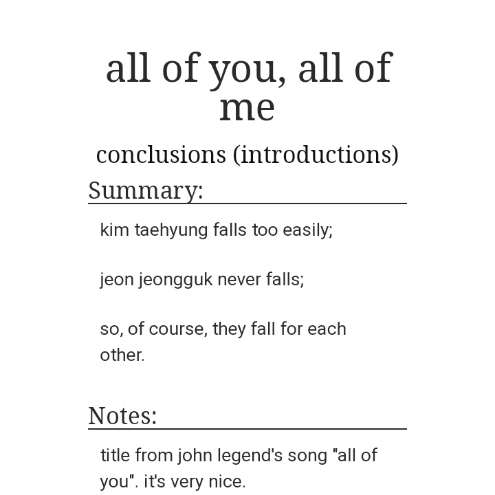 all of you, all of me | 25k https://archiveofourown.org/works/12770418 
