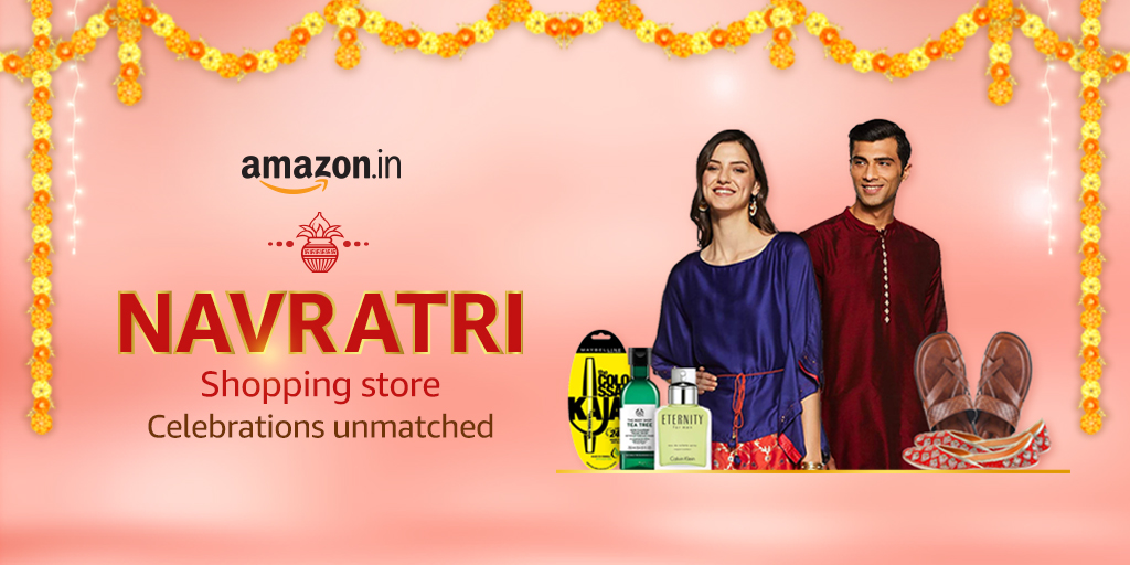 amazonIN's tweet photo. Celebrations are here! Make har pal fashionable with Amazon India, the One Stop Store for Navratri.

#Navratri #Navratri2020 #DurgaPuja #Amazon https://t.co/17fueZrm6r