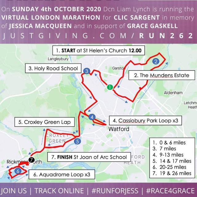 JOA_PE's tweet image. Good luck to our school Chaplain, @DcnLiam, who is running today’s virtual London Marathon around Watford and surrounding areas. His route is below. Please do pop out to cheer him on if you get chance. 

If you would like to sponsor, please click HERE: justgiving.com/fundraising/ru…