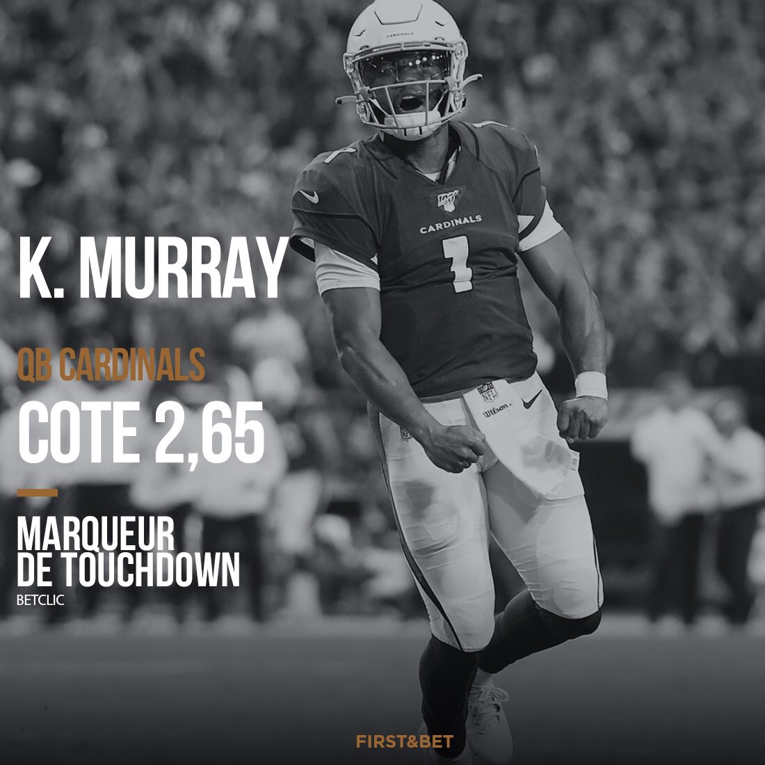 firstandbet's tweet photo. FIRST&BET #Combi4thDown
▪️L’attaque des Ravens doit retrouver la confiance face à La Défense de Washington orphelin de Young ! Après 2 prestations décevantes le TE doit être plus impliqué
◾️ Kyler Murray a des jambes de feu en ce début de saison 4 TD a la courses en 3 matchs https://t.co/QZhGmszdMB