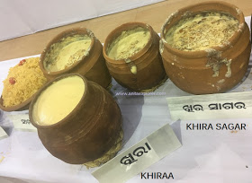 36. Khua – Prepared out of Pure Milk slowly boiled over many hours to a soft custard like consistency37. Rasabali – Made of Milk, Sugar and Wheat38. Tadia – Made of fresh cheese, sugar and Ghee39. Chhena Khai – Made of fresh Cheese, milk and sugar