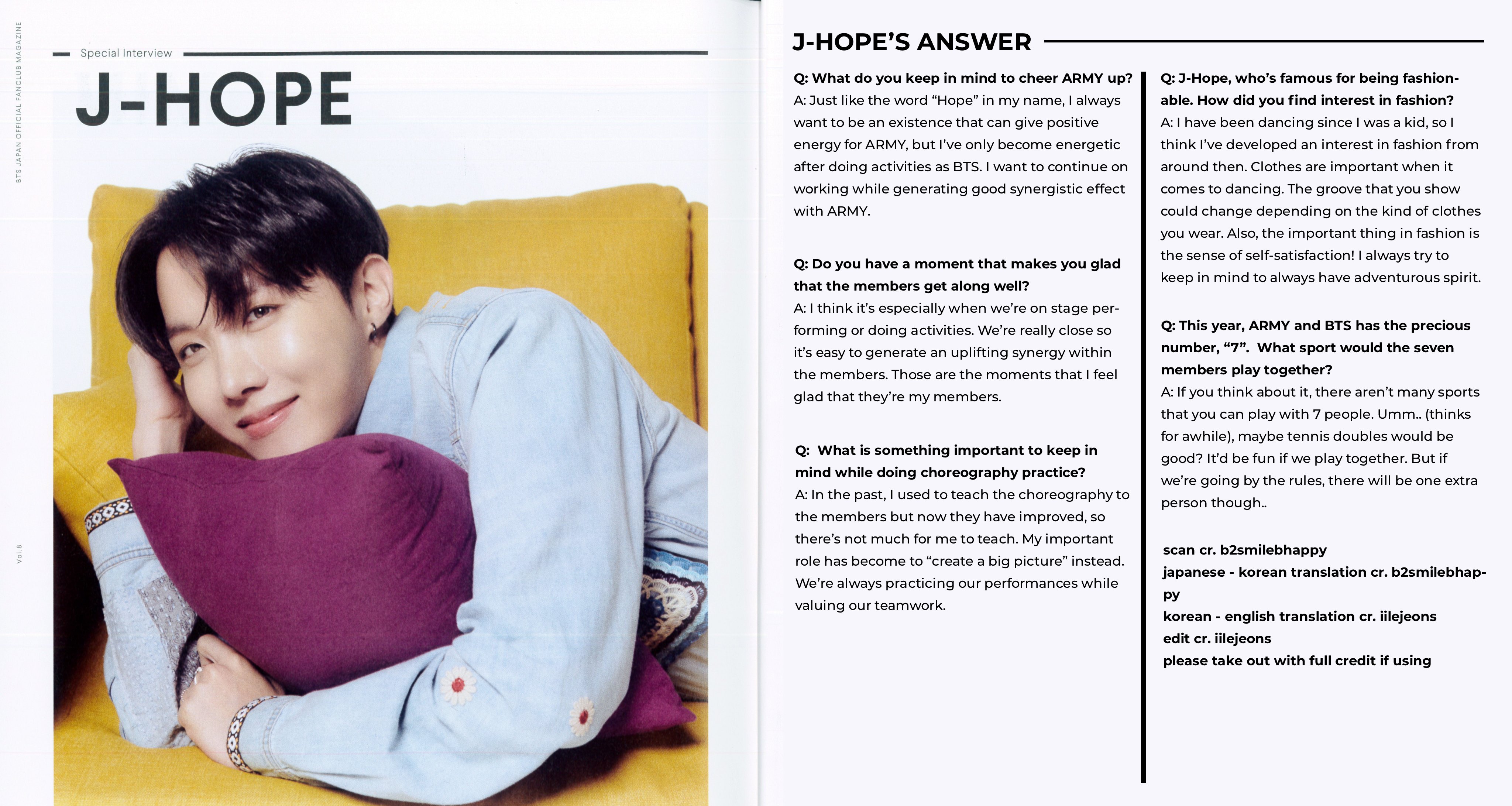 BTS J Hope Interview English Translation: Even though it's hard