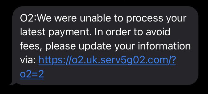 Active <a href="/O2/">O2</a> #phishing 

//o2.uk.serv5g02.]com/?o2=2
<a href="/ActorExpose/"> IPAE!</a> <a href="/Spam404/">Spam404</a> <a href="/JCyberSec_/">Jake | JCyberSec_</a>