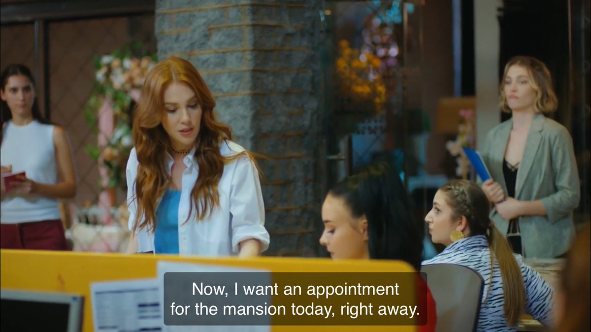 Also, look at her be a boss. Is that why the audience with the clickers can’t appreciate? Not used to seeing a young women this early in the show call the shots in a company—run by women? That there are no male figures she reports to?  #iyigündekötügünde  #elçinsangu