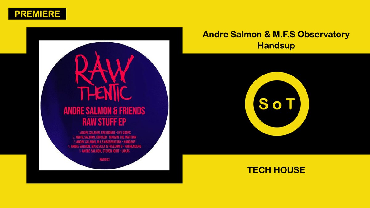 SoundsOfToma's tweet image. Andre Salmon &amp;amp; M.F.S Observatory - Handsup (Original Mix) [Premiere] [Tech House] [Rawthentic]

Listen it on YouTube 👉 youtu.be/TZp9kRzY7rg

#andresalmon #mfsobservatory #handsup #originalmix #rawthentic #premiere  #techhouse #tech #house #housemusic #techno #techhousemix