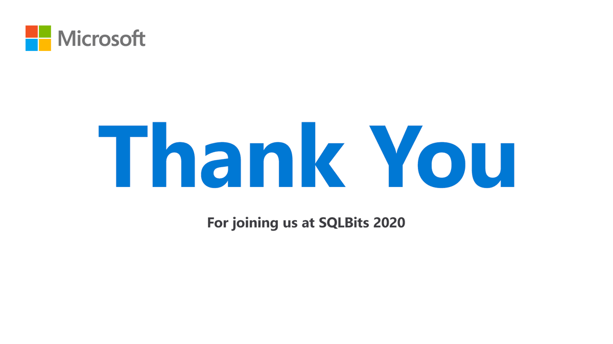 TechNetUK's tweet image. Thanks for joining us at SQL Bits 2020!
We've thoroughly enjoying being a part of the 19th edition this famous data conference. 🤩
What has been your favourite session?
@SQLBits #SQLBits2020