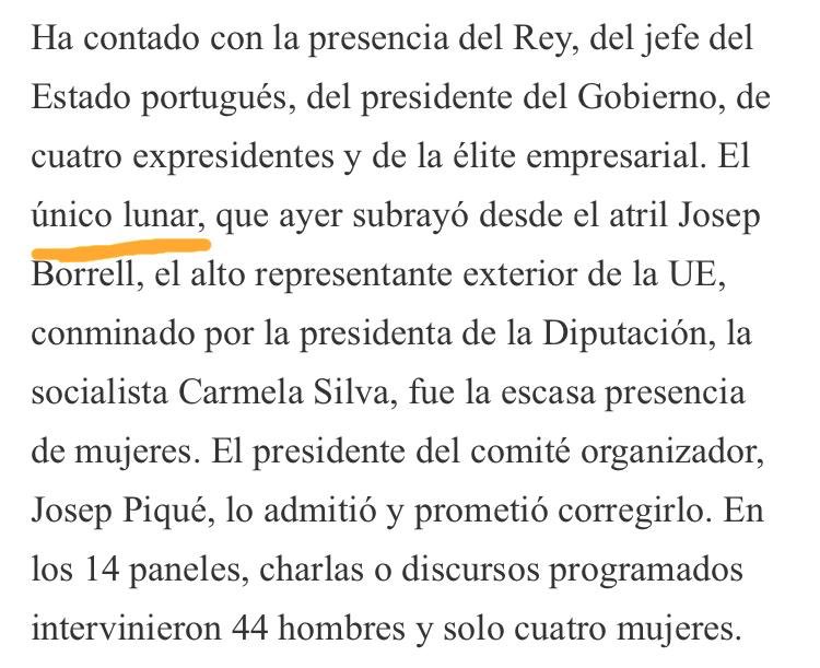 😡Ahhhh! Que 4 mujeres de 44 es “el único lunar” del #ForoLaToja2020!
<a href="/javiercasqueiro/">Javier Casqueiro</a> de @Elpais, la mayoría de lunares son benignos, pero una fracción se transforman en melanomas, y éstos son muy metastásicos. 
Por comentarios como estos seguimos: #NoSinMujeres
#NoSomosLunares