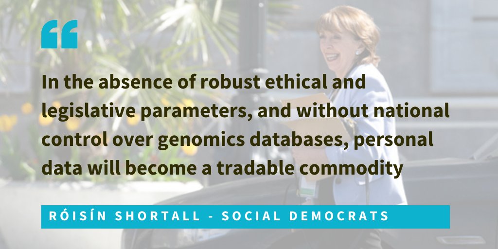 . @RoisinShortall joint leader of the Social Democrats, is calling for Ireland to follow “international best practice by introducing a public genomics programme, with the State playing the leading role”. She told the investigation team that “anything less is reckless”.