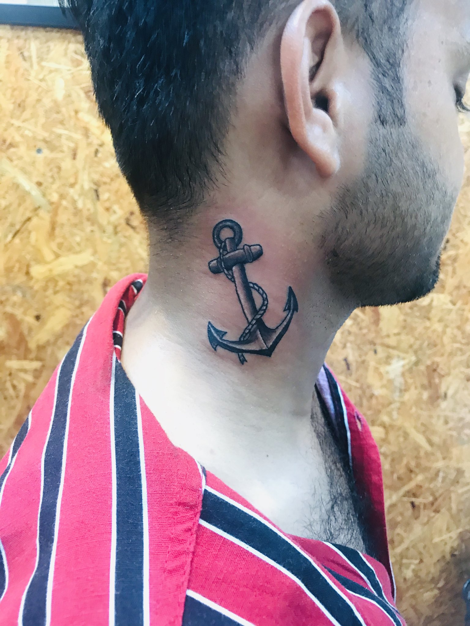 Top 87+ about anchor neck tattoo best - in.daotaonec